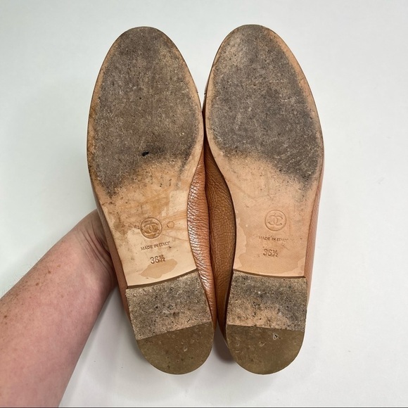 CHANEL Metallic Pink Flats - Picture 12 of 13